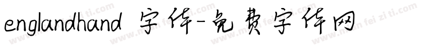 englandhand 字体字体转换